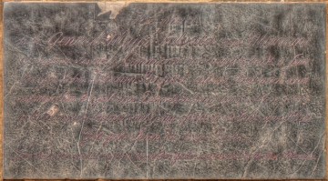 Originální podoba textu náhrobní desky