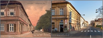 Pražská ulice. Pohled z křižovatky s ul. Máchova.